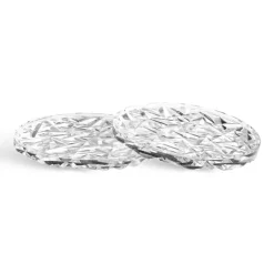 Carat coaster Ø10 cm 2-pack, Clear