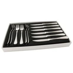 Carina meat cutlery set 12 pcs, stainless steel