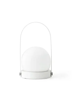 Carrie portable table lamp, White