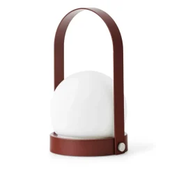 Carrie portable table lamp, Burned red