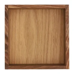 Carve storage box 15 cm, Dark stained oak