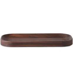 Carved Wood tray oval, Walnut
