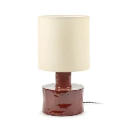Catherine table lamp 47 cm, Red-white