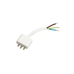 Ceiling connection DCL grounded, white