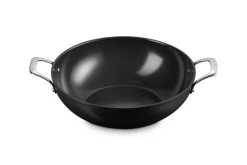 Ceramic wok pan 2 handles, 32 cm