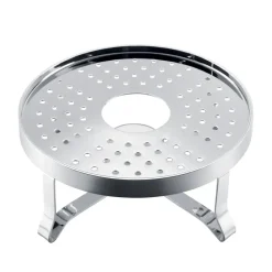 Chambord tea warmer, chrome