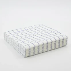 Check napkins 20x20 cm, Blue