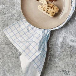 Check napkins 20x20 cm, Blue