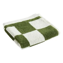 Check towel 30x30 cm, Matcha