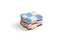 Check towel 30x30 cm, Sky blue