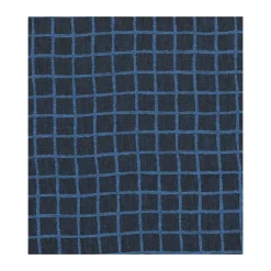 Checkered fabric, Blue-black
