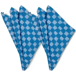 Checki fabric napkin 2-pack, Blue
