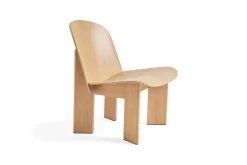 Chisel lounge chair, Lacquered oak