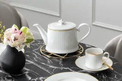 Château Septfontaines teapot 0.4 l, White-gold