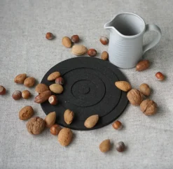 Circle round trivet Ø20 cm, Black