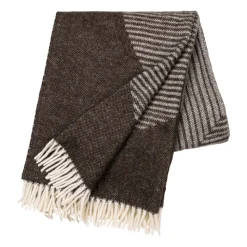 Circles wool throw 130x185 cm, Brown