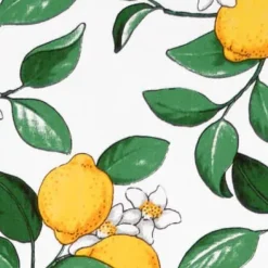 Citronlycka fabric, white