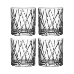 City Double Old Fashioned glas 4-pack, 34 cl