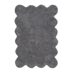 Clam bathroom mat 60x90 cm, Grey