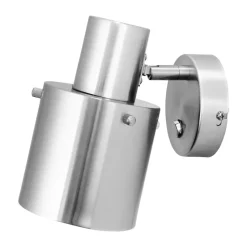 Clark 1 wall lamp, Brushed steel