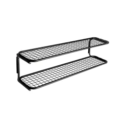 Classic 650 shoe shelf, Black/black, 2 levels, 110 cm