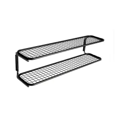 Classic 650 shoe shelf, Black/chrome, 2 levels, 40 cm