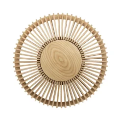 Clava Up wall lamp medium, Oak