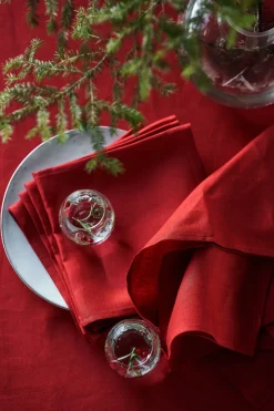 Clean serviettes 45 x 45 cm 4-pack, Red