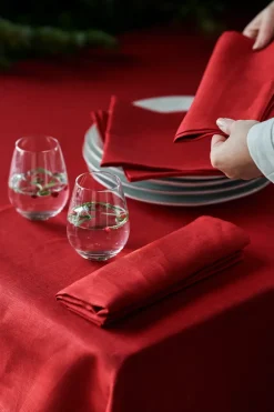Clean serviettes 45 x 45 cm 4-pack, Red