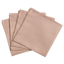 Clean serviettes 45 x 45 cm 4-pack, dusty rose