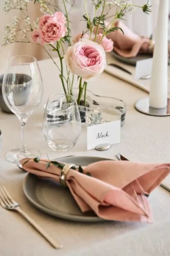 Clean serviettes 45 x 45 cm 4-pack, dusty rose