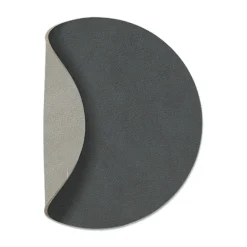 Cloud coaster reversible  circle 1 pcs, anthracite-light grey