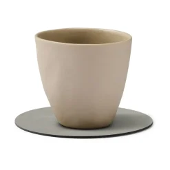 Cloud coaster reversible  circle 1 pcs, anthracite-light grey