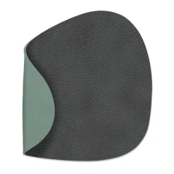 Cloud-Nupo coaster reversible curve 1 pcs, anthracite-pastel green