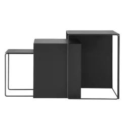 Cluster table 3-pack, Black