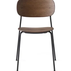 Co dining chair black legs, Dark stained oak