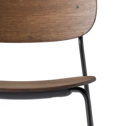 Co dining chair black legs, Dark stained oak
