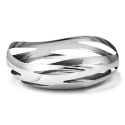Cobra bread basket, stainless steel