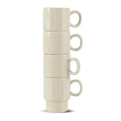 Coffee & More espresso cup 4-pack, Beige