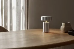 Column table lamp portable, Aluminium