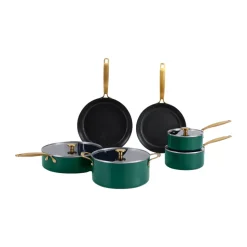 Combekk Element pot and frying pan set, 10-piece, Holly Green