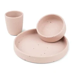 Confetti children's dinnerware set 3 pieces, Powder