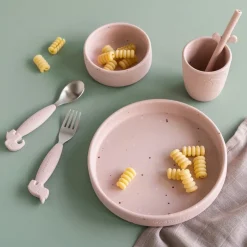 Confetti children's dinnerware set 3 pieces, Powder