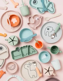 Confetti children's dinnerware set 3 pieces, Powder
