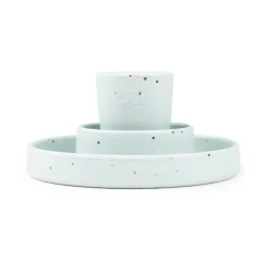 Confetti children's dinnerware set 3 pieces, Blue