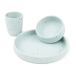 Confetti children's dinnerware set 3 pieces, Blue
