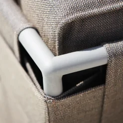 Conic modular sofa, Cane-Line airtouch grey, single, incl. cushions