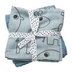 Contour baby blanket 120x120 cm 2-pack, Blue