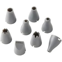 Cookie icing nozzle set, Transparent