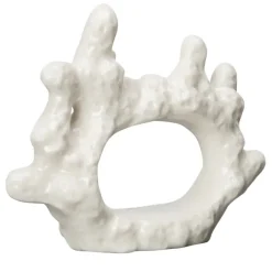 Coral napkin ring, White